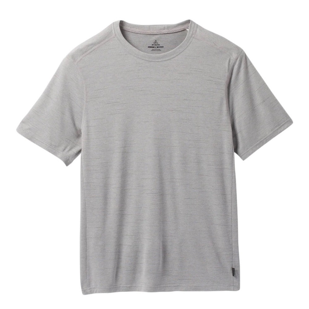 SOLD ◻️ NWT prAna Men's Crew T Shirt L grey